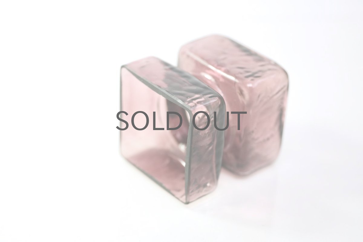 画像4: ビンテージ北欧雑貨/Riihimaen Lasi/Pala/花瓶/パープル/XSサイズ  (4)