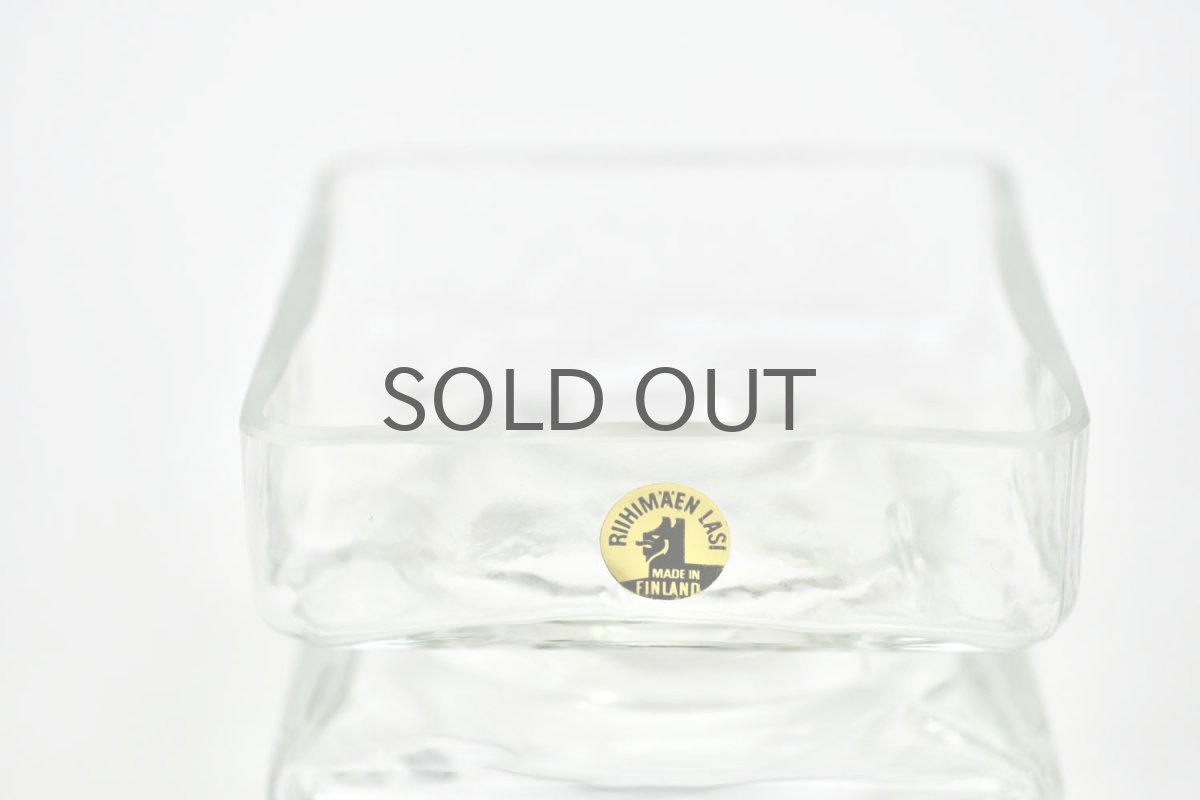 画像2: ビンテージ北欧雑貨/Riihimaen Lasi /リーヒマエン・ラシ/Pala/パラ/花瓶/クリア/Mサイズ (2)