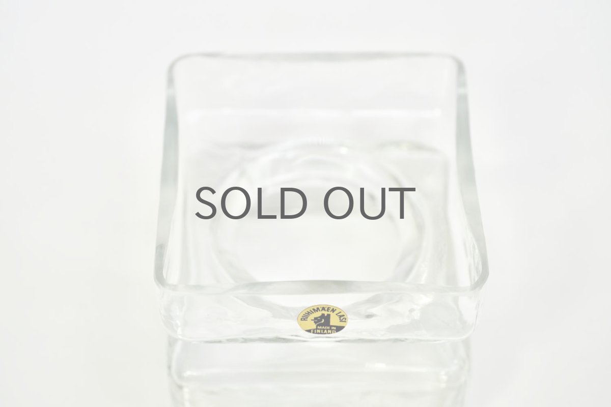 画像3: ビンテージ北欧雑貨/Riihimaen Lasi /リーヒマエン・ラシ/Pala/パラ/花瓶/クリア/Mサイズ (3)