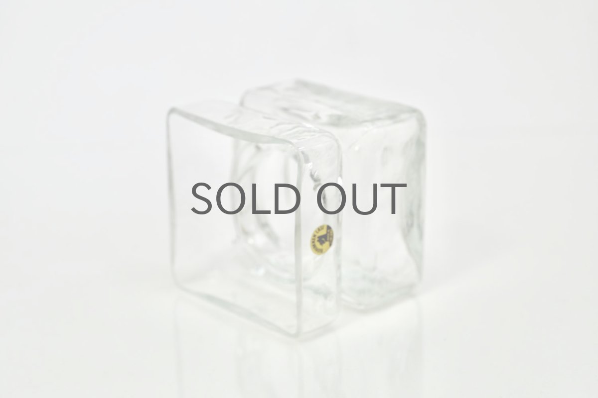 画像5: ビンテージ北欧雑貨/Riihimaen Lasi /リーヒマエン・ラシ/Pala/パラ/花瓶/クリア/Mサイズ (5)