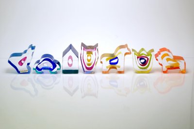 画像2: 北欧ビンテージガラス /KOSTA BODA /Bertil Vallien/Mini Sculptures/Spring Again/チューリップ