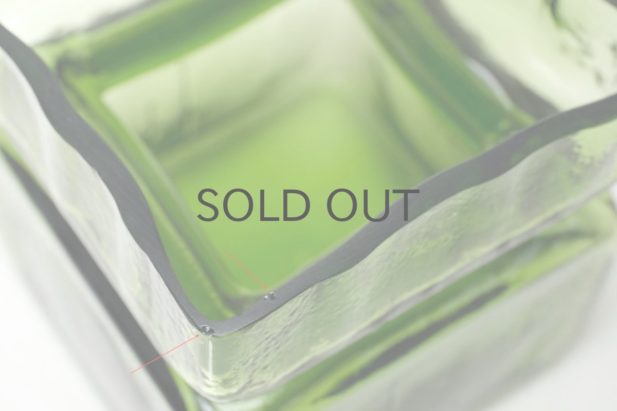 画像4: 北欧雑貨/Riihimaen Lasi/リーヒマエンラシ/Palaシリーズ/花瓶/オリーブグリーン/Lサイズ (4)