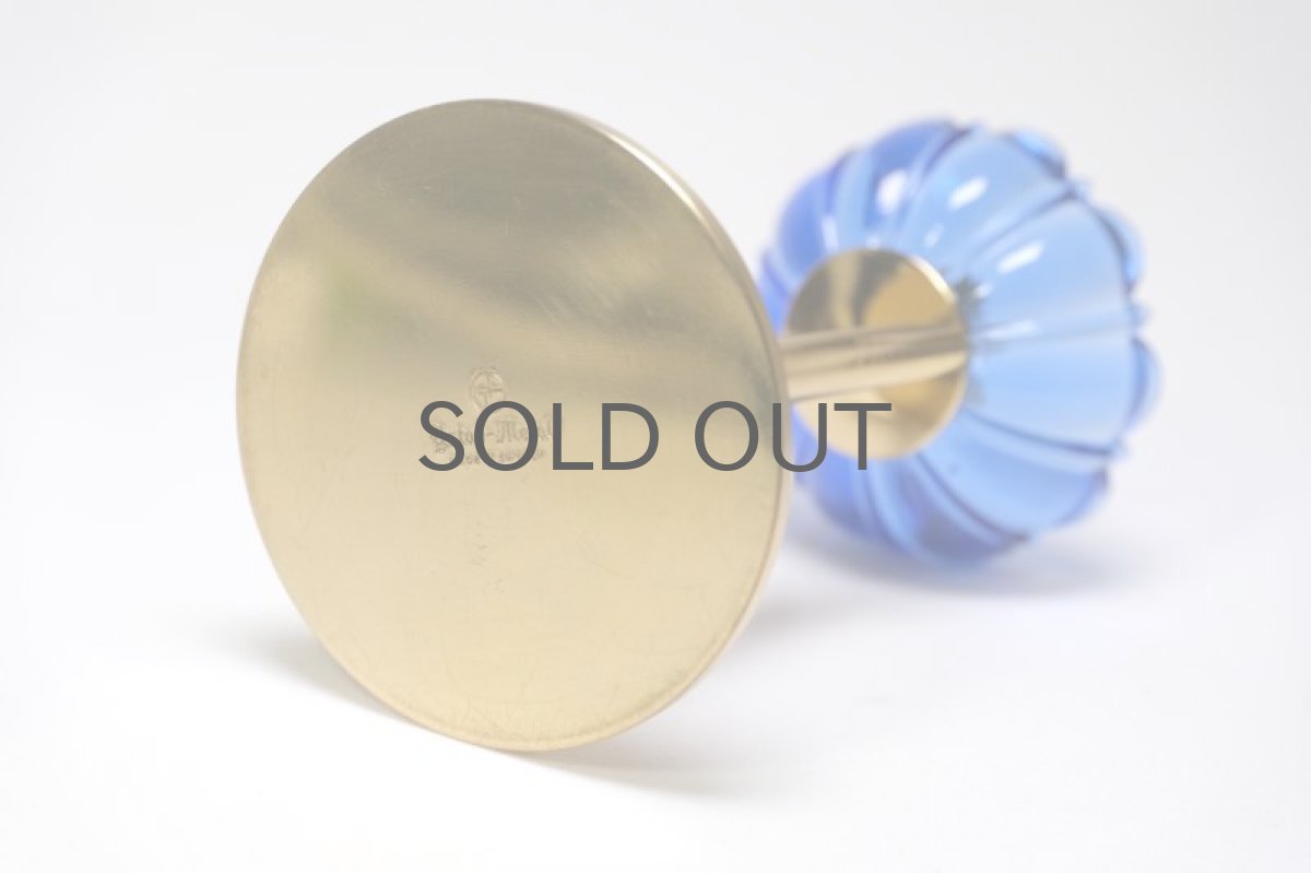 画像6: スウェーデン/Gunnar Ander/グンナー アンデル/キャンドルスタンド/ブルー花2連/No.1 (6)