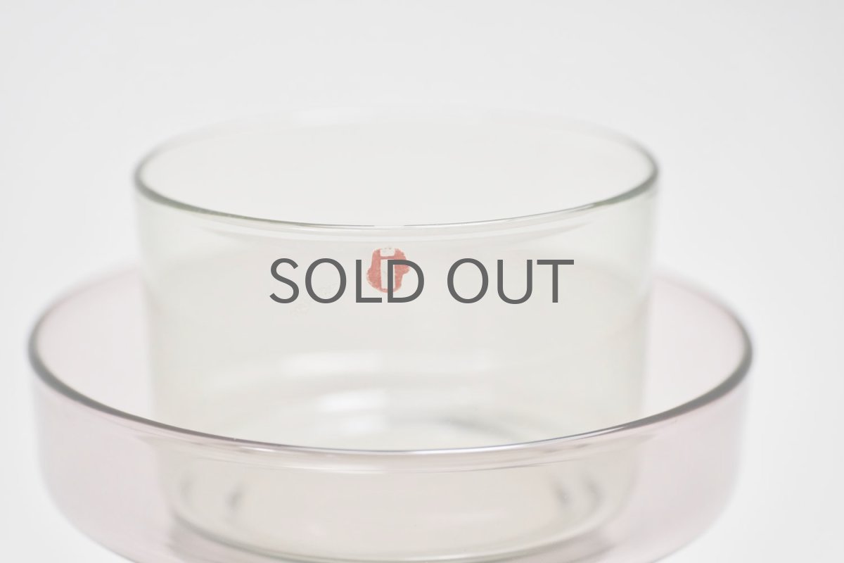 画像2: 北欧ビンテージガラス/Lisa Johansson Pape/リサヨハンソンパッペ/Anemone/アネモネ/Wベース/クリア&ピンク (2)