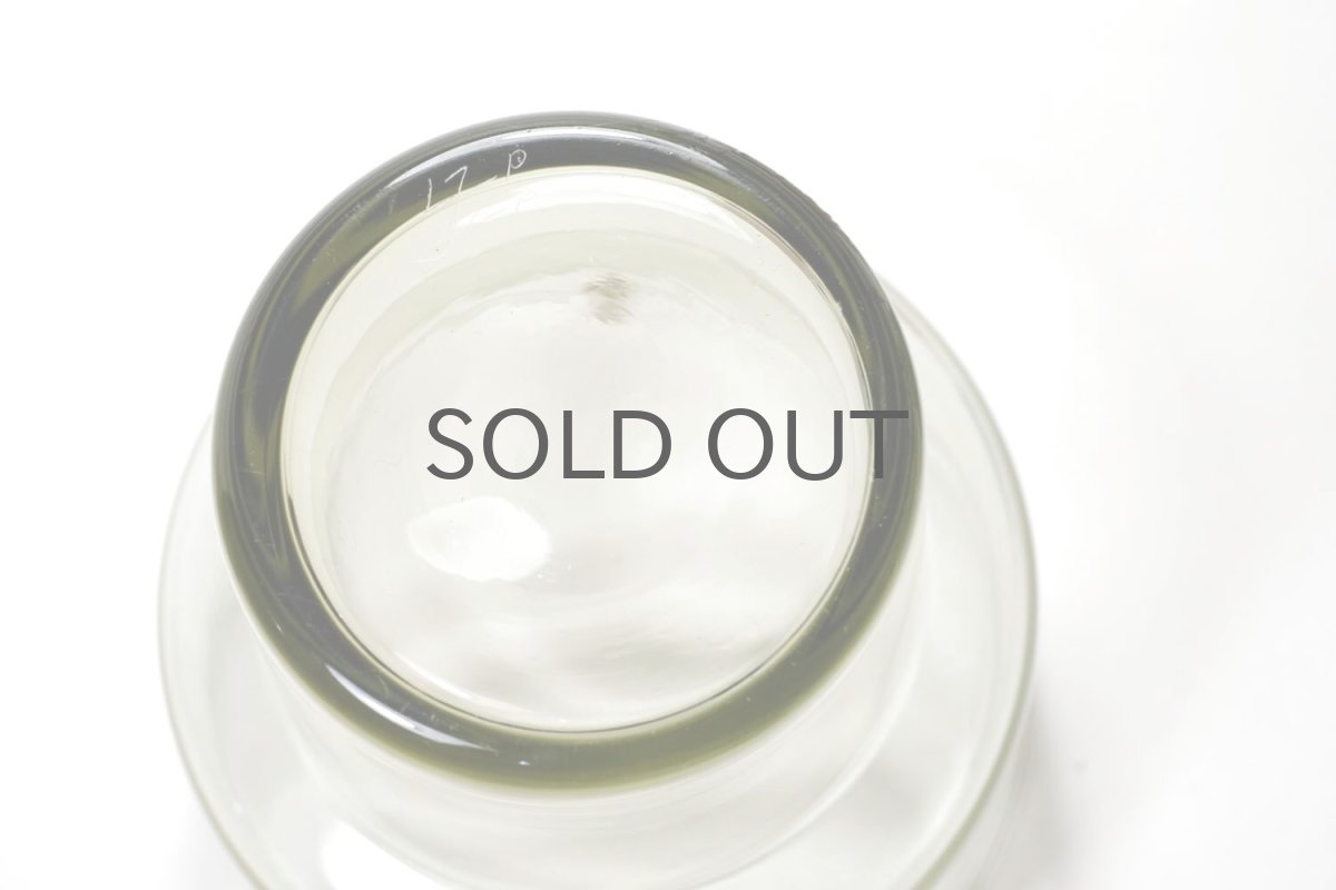 画像6: 北欧ビンテージガラス/Lisa Johansson Pape/リサヨハンソンパッペ/Viola/ビオラ/トリプルベース/クリア&ブルー&ピンク (6)