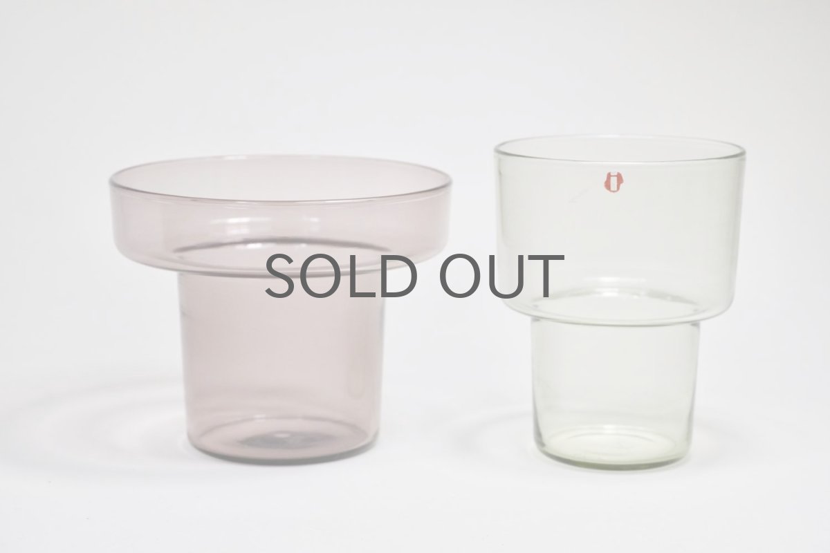 画像4: 北欧ビンテージガラス/Lisa Johansson Pape/リサヨハンソンパッペ/Anemone/アネモネ/Wベース/クリア&ピンク (4)