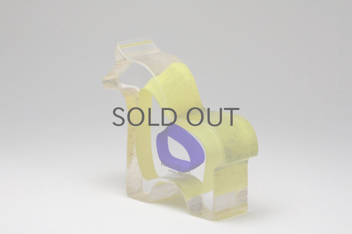 画像3: 北欧ビンテージガラス /KOSTA BODA /Bertil Vallien/Mini Sculptures/Dobbin/ダーナラホース (3)