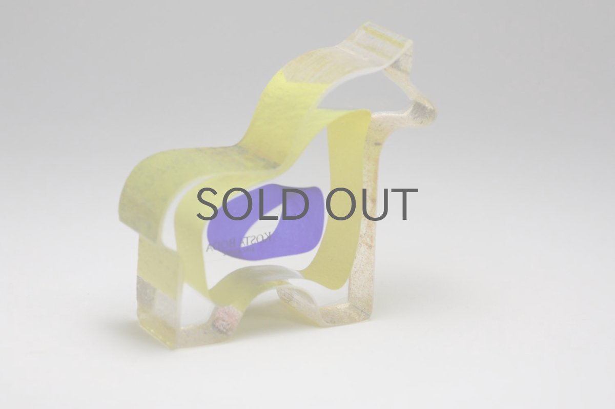 画像4: 北欧ビンテージガラス /KOSTA BODA /Bertil Vallien/Mini Sculptures/Dobbin/ダーナラホース (4)
