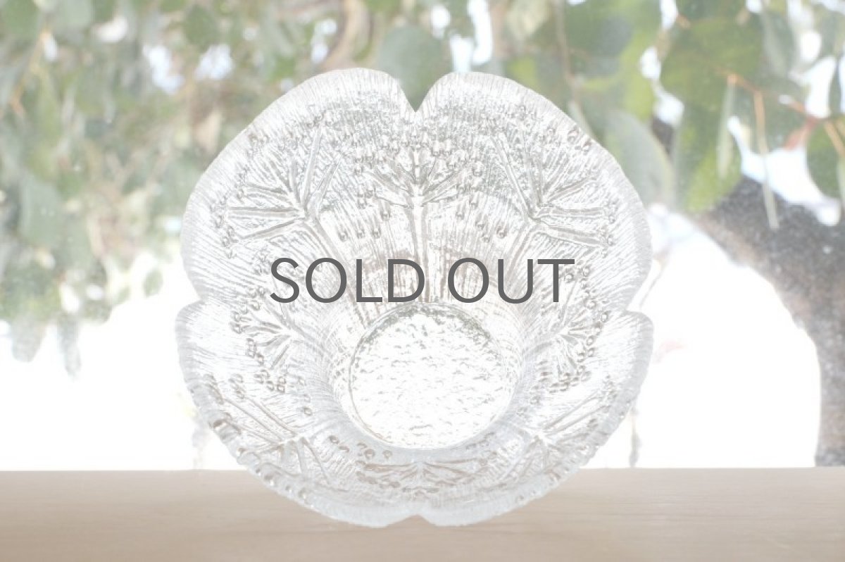 画像5: ビンテージ北欧ガラス/フィンランド/Lasisepat/ラシセパット/フェンネル/クリア/花瓶/キャンドルホルダー (5)