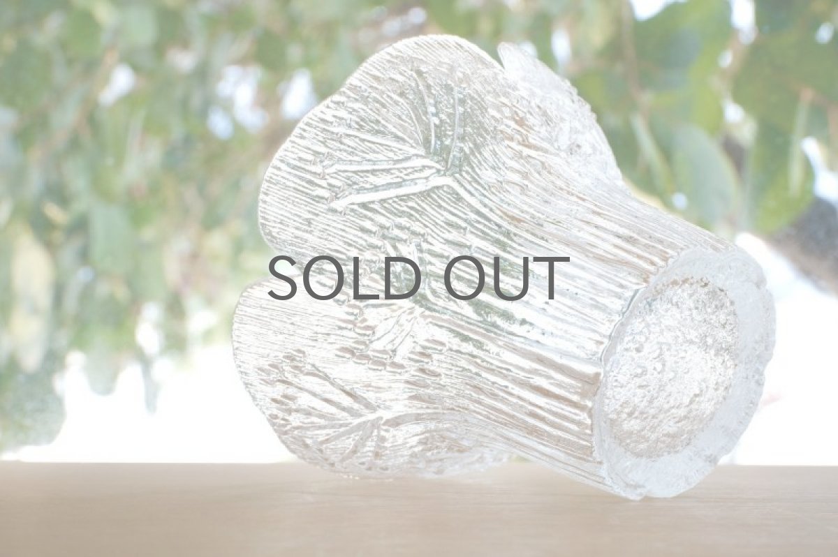 画像6: ビンテージ北欧ガラス/フィンランド/Lasisepat/ラシセパット/フェンネル/クリア/花瓶/キャンドルホルダー (6)