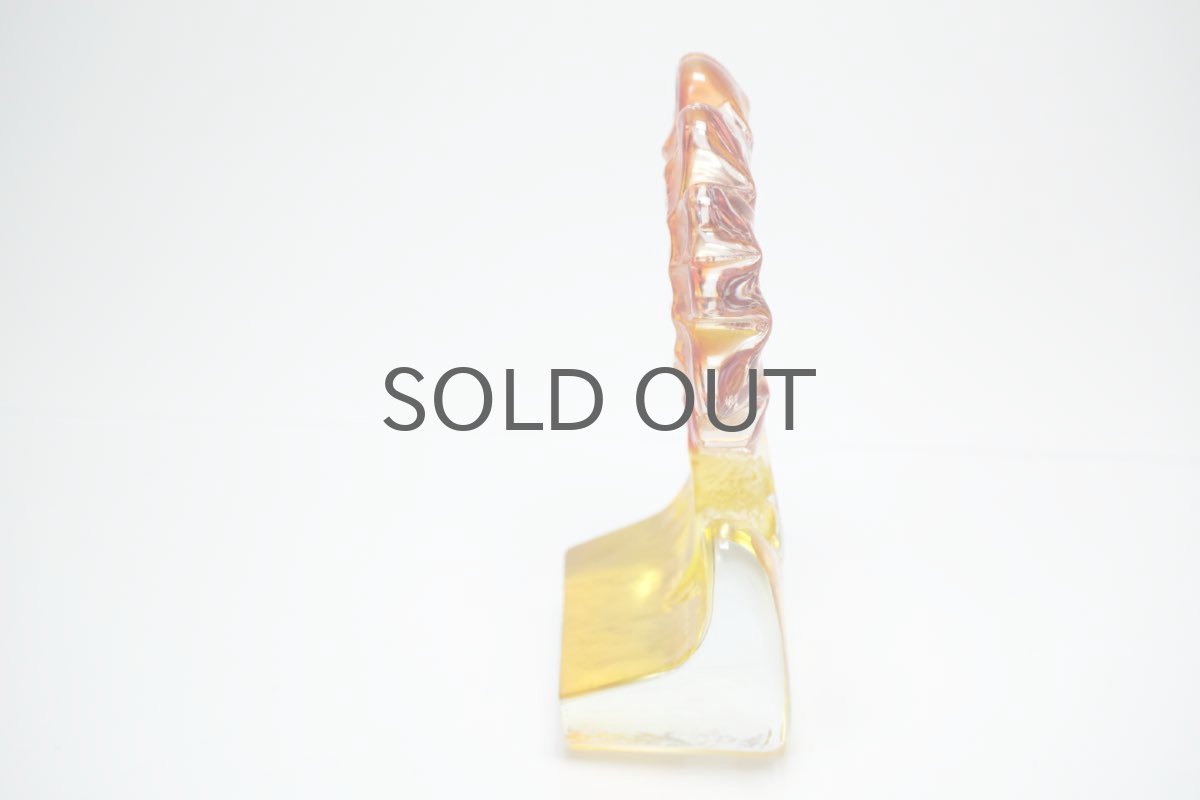 画像4: スウェーデン/Sea Glasbruk製/花のガラスオブジェ/レッド (4)