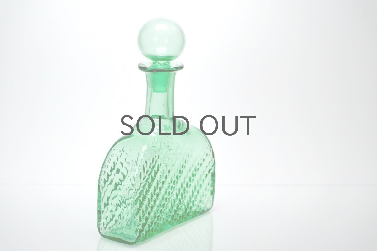 画像2: Riihimaen Lasi/ナニー・スティル/Flindari/フリンダリ/カラフェ/ライトグリーン (2)