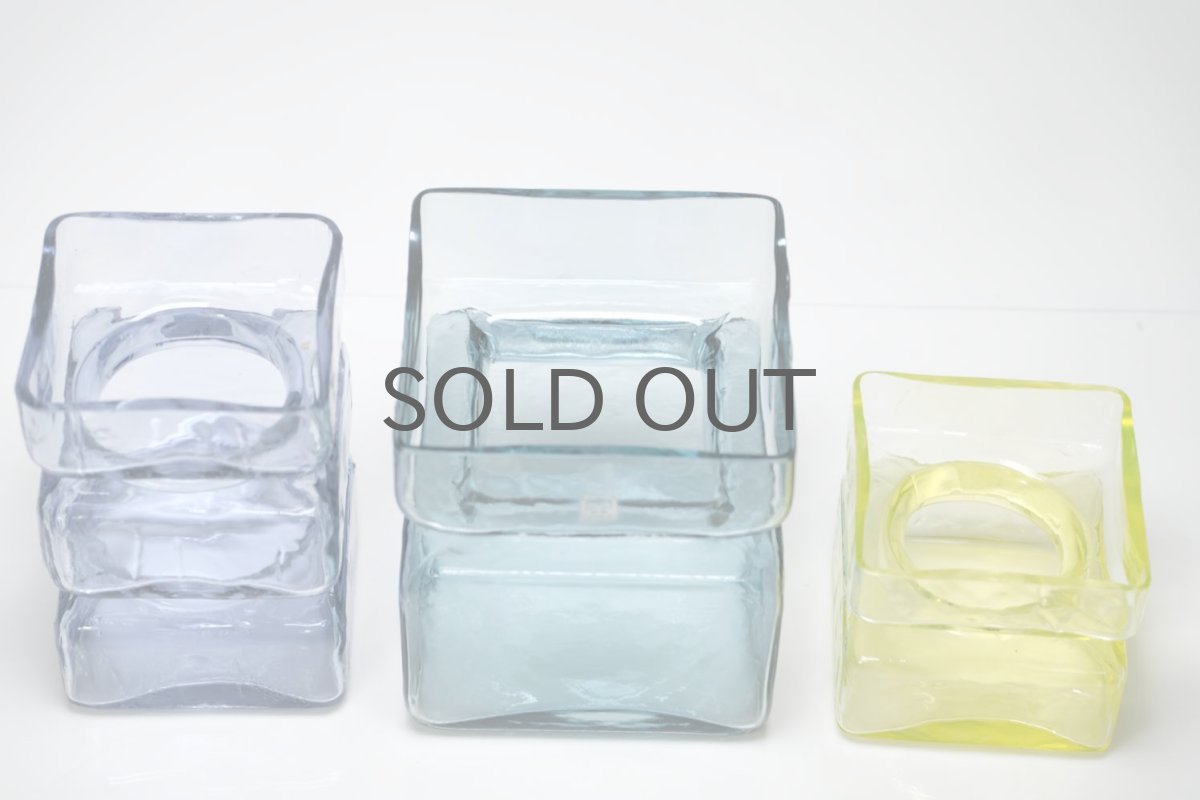 画像3: 北欧ビンテージ雑貨/Riihimaen Lasi/Pala/ベース/7セット (3)