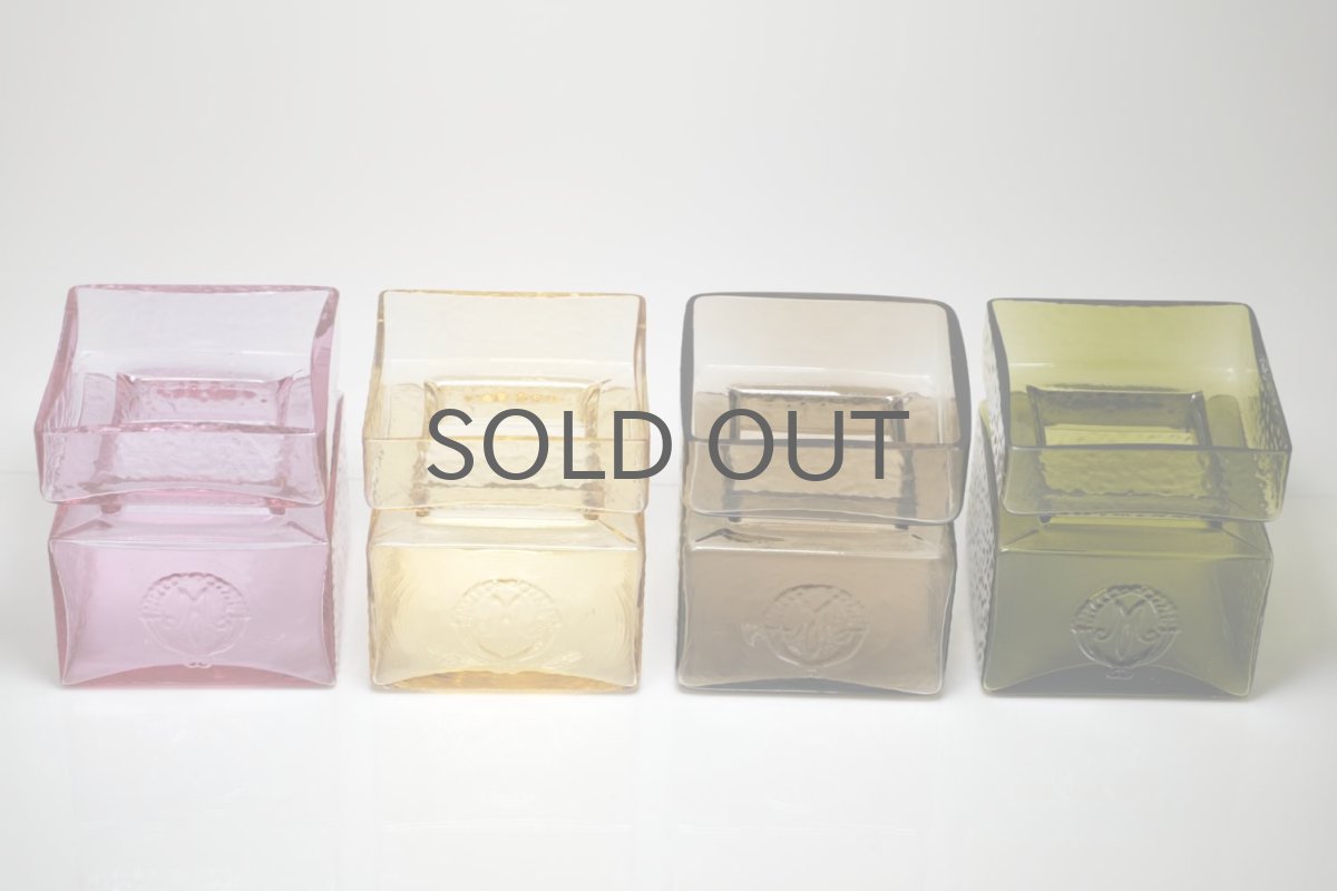 画像5: 北欧ビンテージ雑貨/Riihimaen Lasi/Pala/ベース/7セット (5)