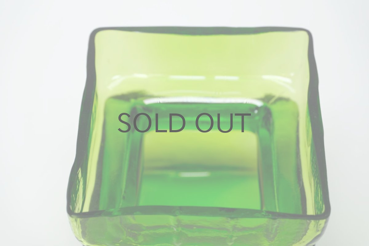 画像2: 北欧雑貨/Riihimaen Lasi/リーヒマエンラシ/Palaシリーズ/花瓶/グリーン/Lサイズ (2)