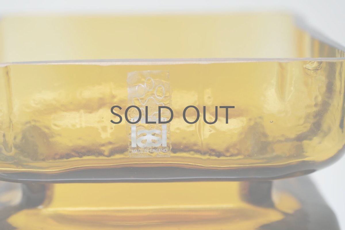 画像3: 北欧雑貨/Riihimaen Lasi/リーヒマエンラシ/Palaシリーズ/花瓶/アンバー/Lサイズ (3)