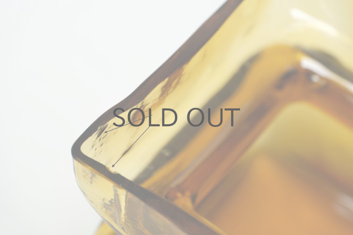 画像6: 北欧雑貨/Riihimaen Lasi/リーヒマエンラシ/Palaシリーズ/花瓶/アンバー/Lサイズ (6)