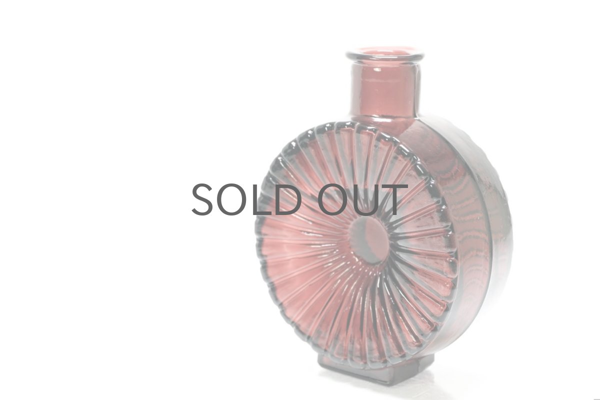 画像2: Riihimaen Lasi/リーヒマエン・ラシ/Aurinko Pullo/アウリンコ/ボルドー/Sサイズ (2)