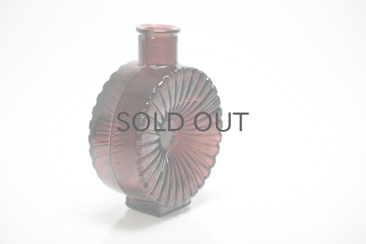 画像3: Riihimaen Lasi/リーヒマエン・ラシ/Aurinko Pullo/アウリンコ/ボルドー/Sサイズ (3)