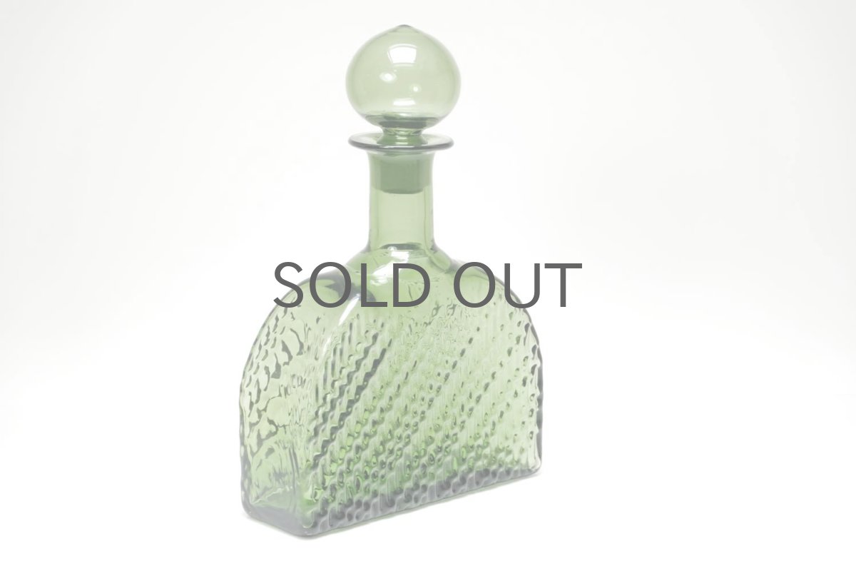 画像2: Riihimaen Lasi/ナニー・スティル/Flindari/フリンダリ/カラフェ/モスグリーン (2)