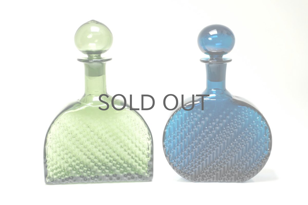 画像9: Riihimaen Lasi/ナニー・スティル/Flindari/フリンダリ/カラフェ/ブルー (9)