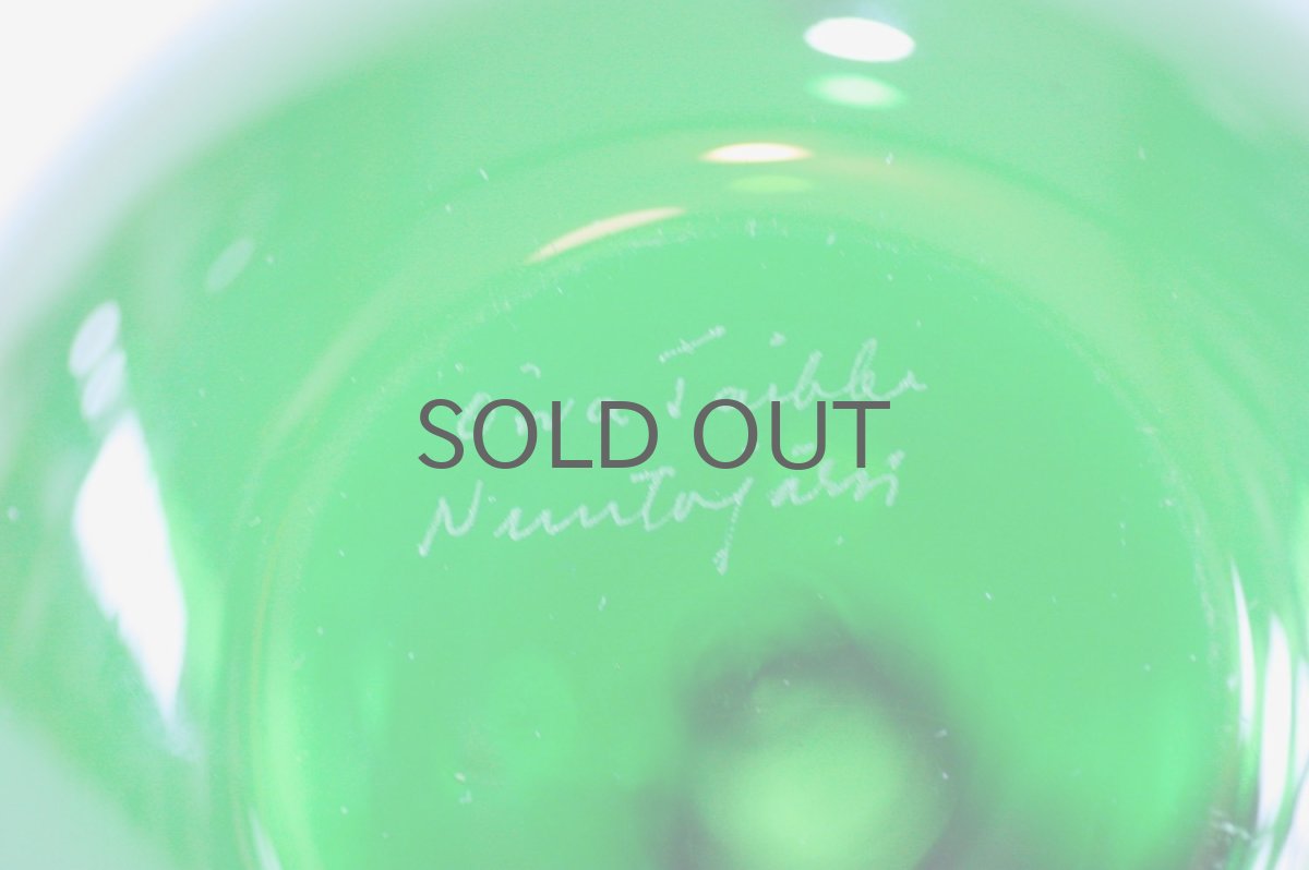 画像6: 北欧アートガラス/Oiva Toikka/オイバ・トイッカ/Nuutajarvi/ヌータヤルヴィ/アップルボトル/グリーン (6)