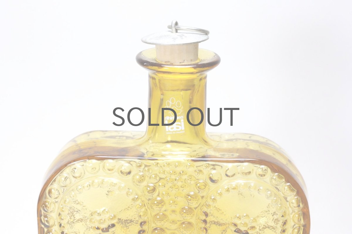 画像2: Riihimaen Lasi/Grapponia/ナニー・スティル/グラッポニアボトル/アンバー/コルク蓋つき (2)