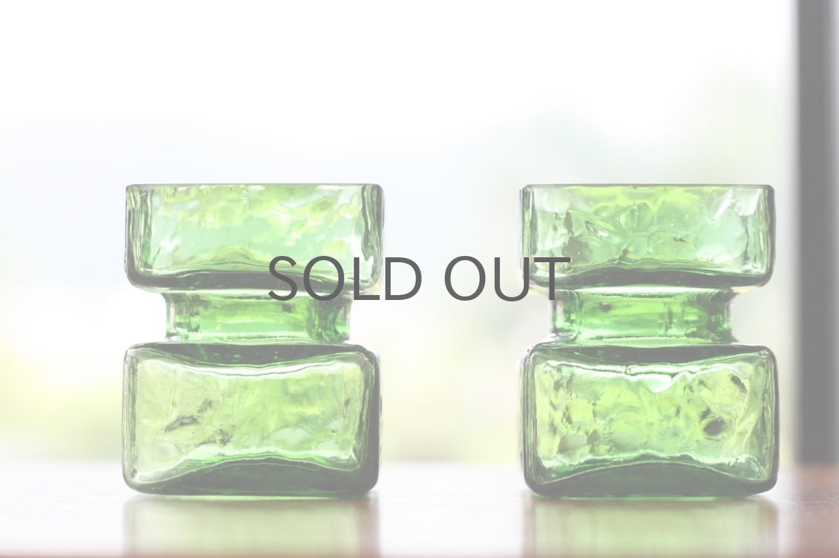 画像7: ビンテージ北欧雑貨/Riihimaen/ Lasi Pala/花瓶/グリーン/XSサイズ　 (7)