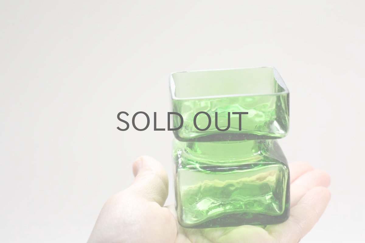 画像6: ビンテージ北欧雑貨/Riihimaen/ Lasi Pala/花瓶/グリーン/XSサイズ　 (6)