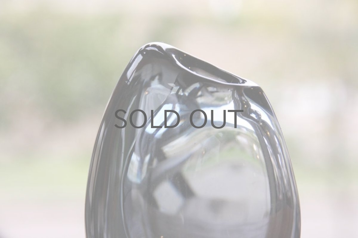 画像6: 北欧ガラス/Kosta/Vicke Lindstrand/ ヴィッケ・リンドストランド/フラワーベース/Twilight blue/1605 (6)