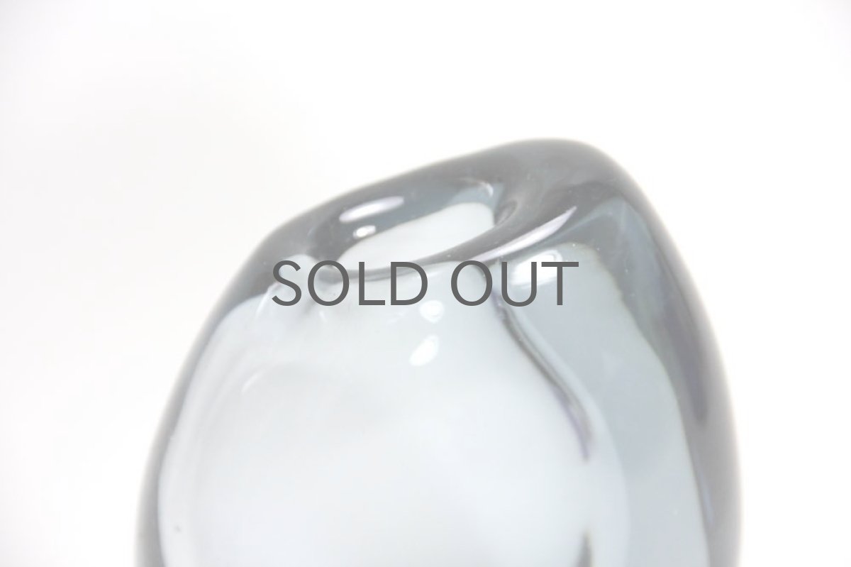 画像3: 北欧ガラス/Kosta/Vicke Lindstrand/ ヴィッケ・リンドストランド/フラワーベース/Twilight blue/1605 (3)