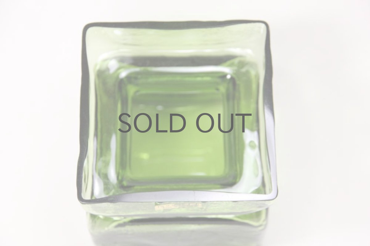 画像5: ビンテージ北欧雑貨/Riihimaen/リーヒマエン・ラシ/Lasi Pala/花瓶/グリーン/Lサイズ (5)