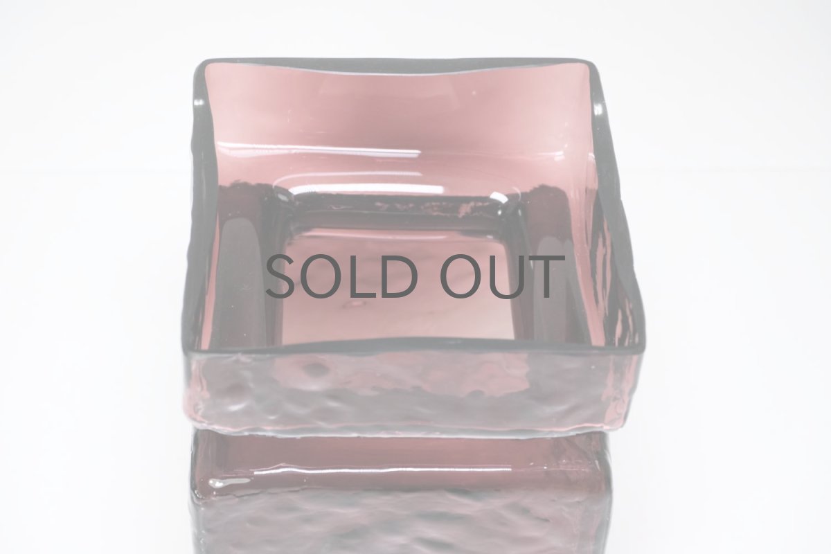 画像4: 北欧雑貨/Riihimaen Lasi/リーヒマエンラシ/Pala/パラシリーズ/花瓶/ワインレッド/Lサイズ (4)