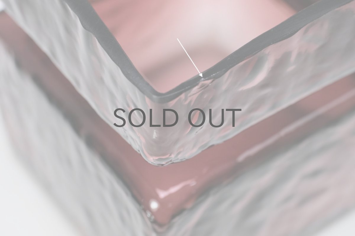 画像5: 北欧雑貨/Riihimaen Lasi/リーヒマエンラシ/Pala/パラシリーズ/花瓶/ワインレッド/Lサイズ (5)