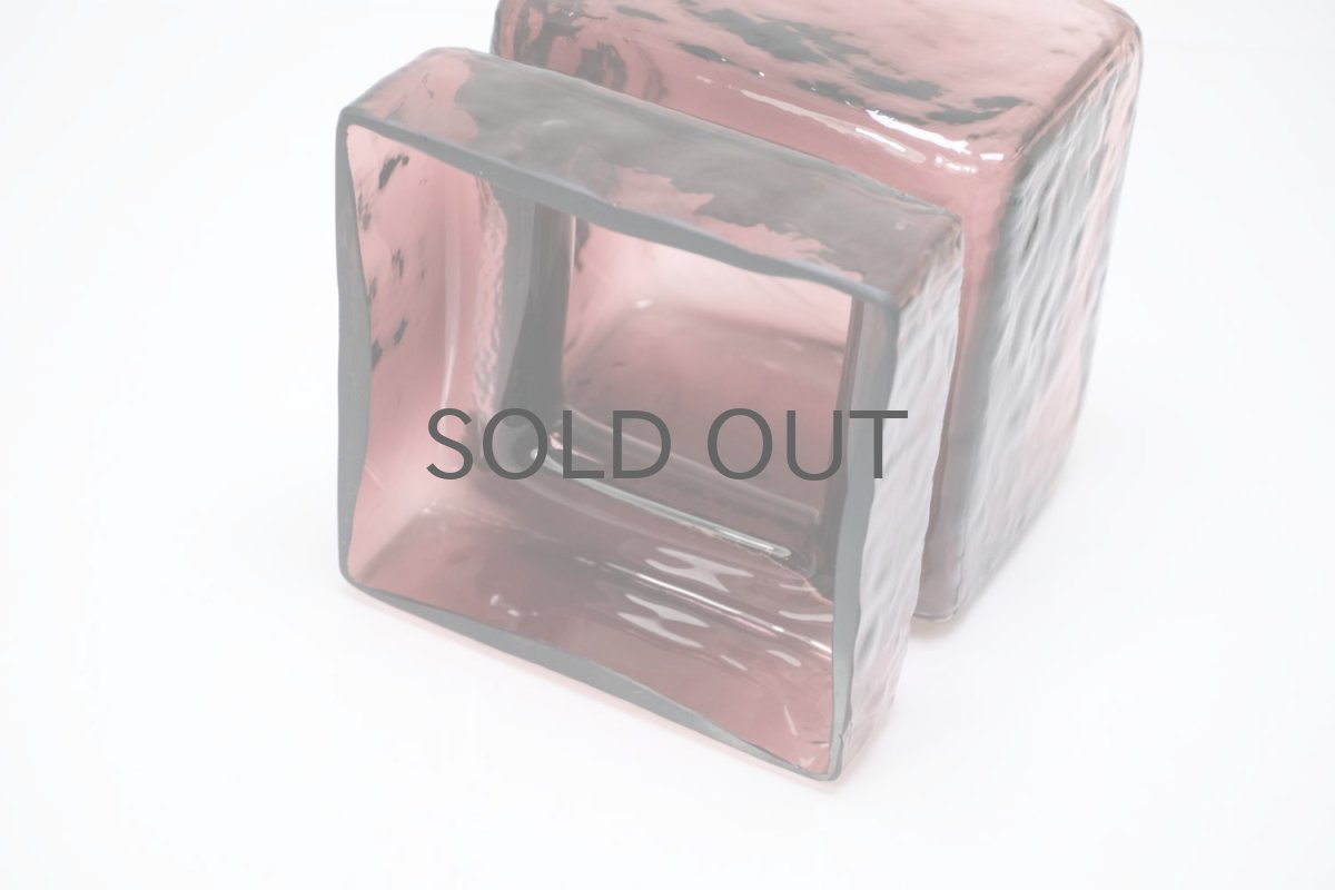 画像6: 北欧雑貨/Riihimaen Lasi/リーヒマエンラシ/Pala/パラシリーズ/花瓶/ワインレッド/Lサイズ (6)