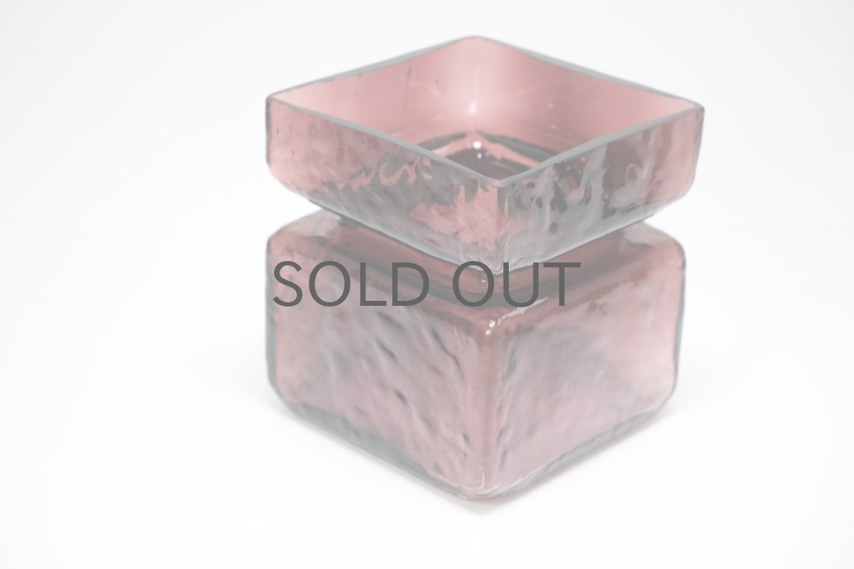 画像2: 北欧雑貨/Riihimaen Lasi/リーヒマエンラシ/Pala/パラシリーズ/花瓶/ワインレッド/Lサイズ (2)