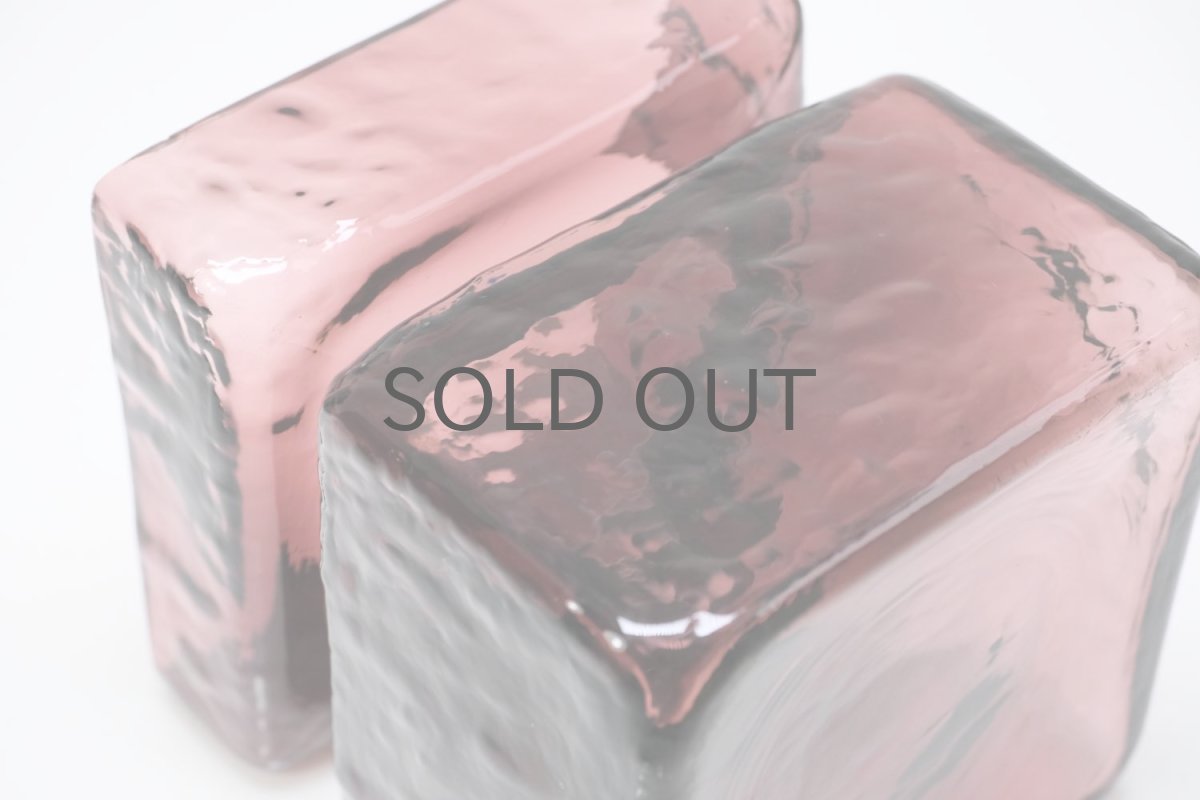 画像7: 北欧雑貨/Riihimaen Lasi/リーヒマエンラシ/Pala/パラシリーズ/花瓶/ワインレッド/Lサイズ (7)