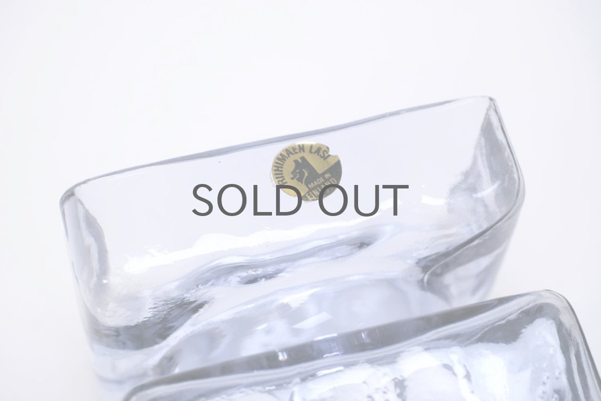 画像5: ビンテージ北欧雑貨/Riihimaen Lasi /リーヒマエン・ラシ/Pala/パラ/花瓶/ラベンダー/Mサイズ (5)