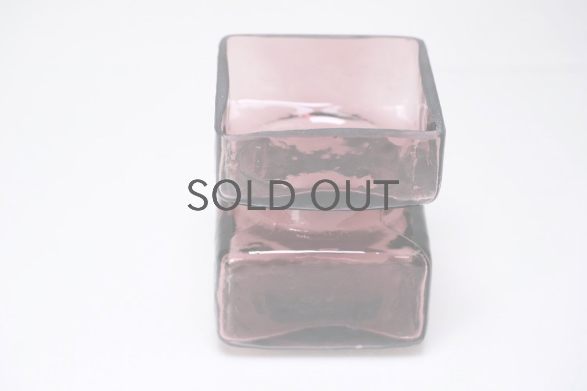 画像3: 北欧雑貨/Riihimaen Lasi/リーヒマエンラシ/Pala/パラシリーズ/花瓶/ワインレッド/Sサイズ (3)