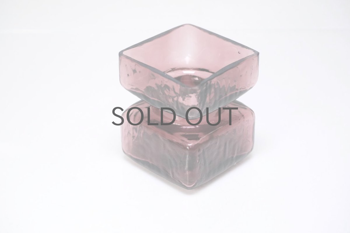 画像2: 北欧雑貨/Riihimaen Lasi/リーヒマエンラシ/Pala/パラシリーズ/花瓶/ワインレッド/Sサイズ (2)