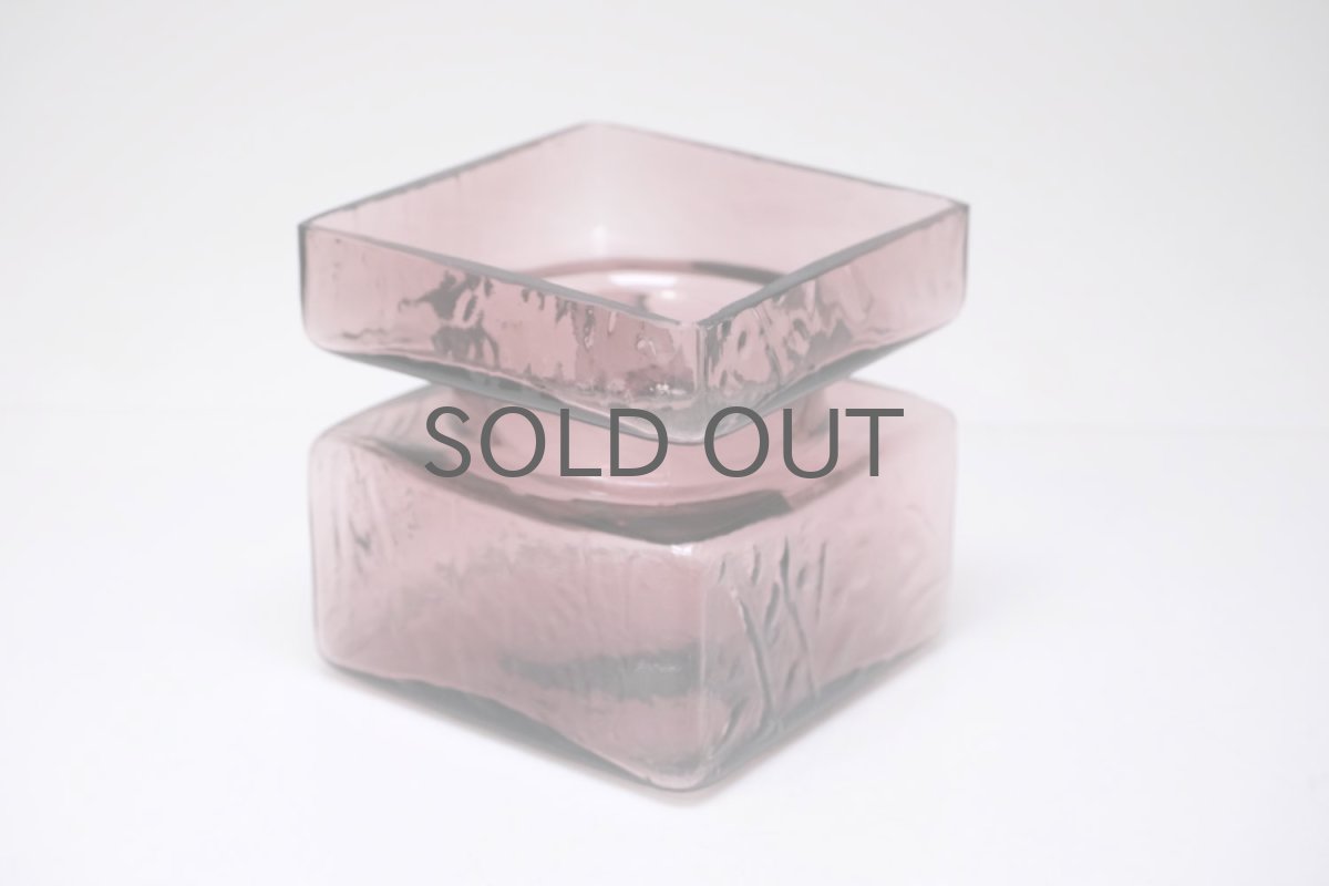 画像2: 北欧雑貨/Riihimaen Lasi/リーヒマエンラシ/Pala/パラシリーズ/花瓶/ワインレッド/XMサイズ (2)