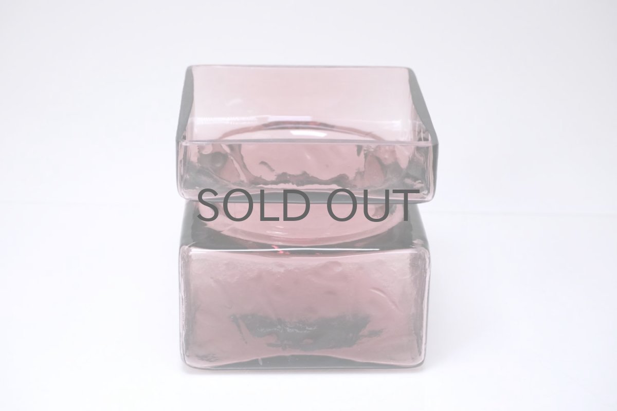 画像3: 北欧雑貨/Riihimaen Lasi/リーヒマエンラシ/Pala/パラシリーズ/花瓶/ワインレッド/XMサイズ (3)