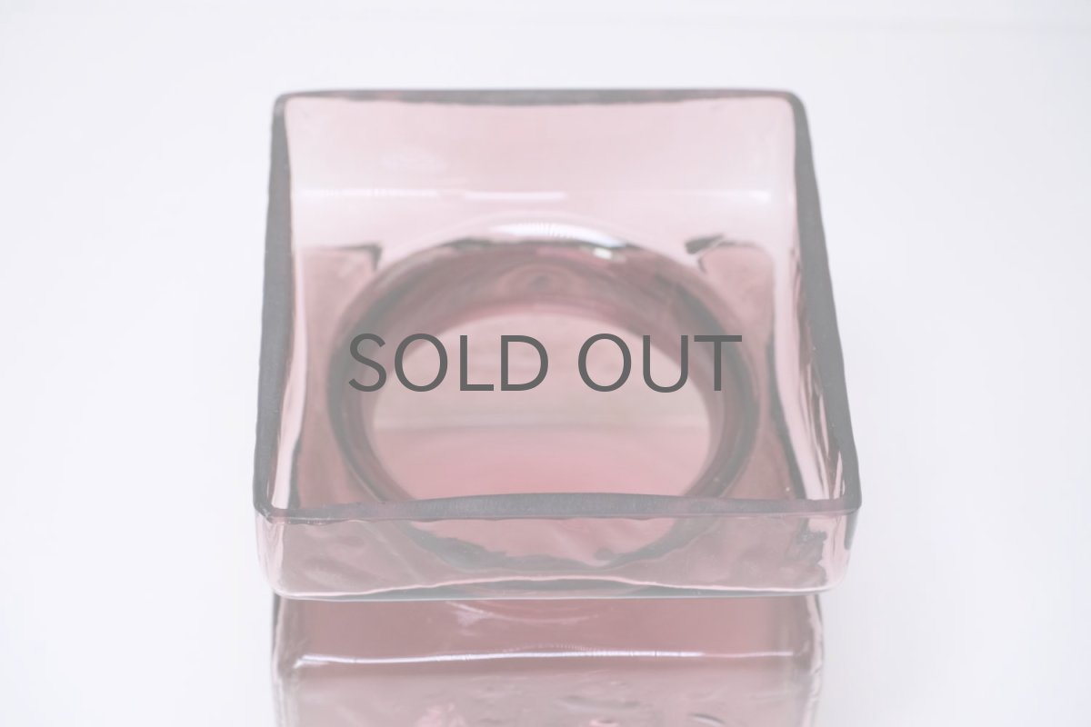 画像5: 北欧雑貨/Riihimaen Lasi/リーヒマエンラシ/Pala/パラシリーズ/花瓶/ワインレッド/XMサイズ (5)