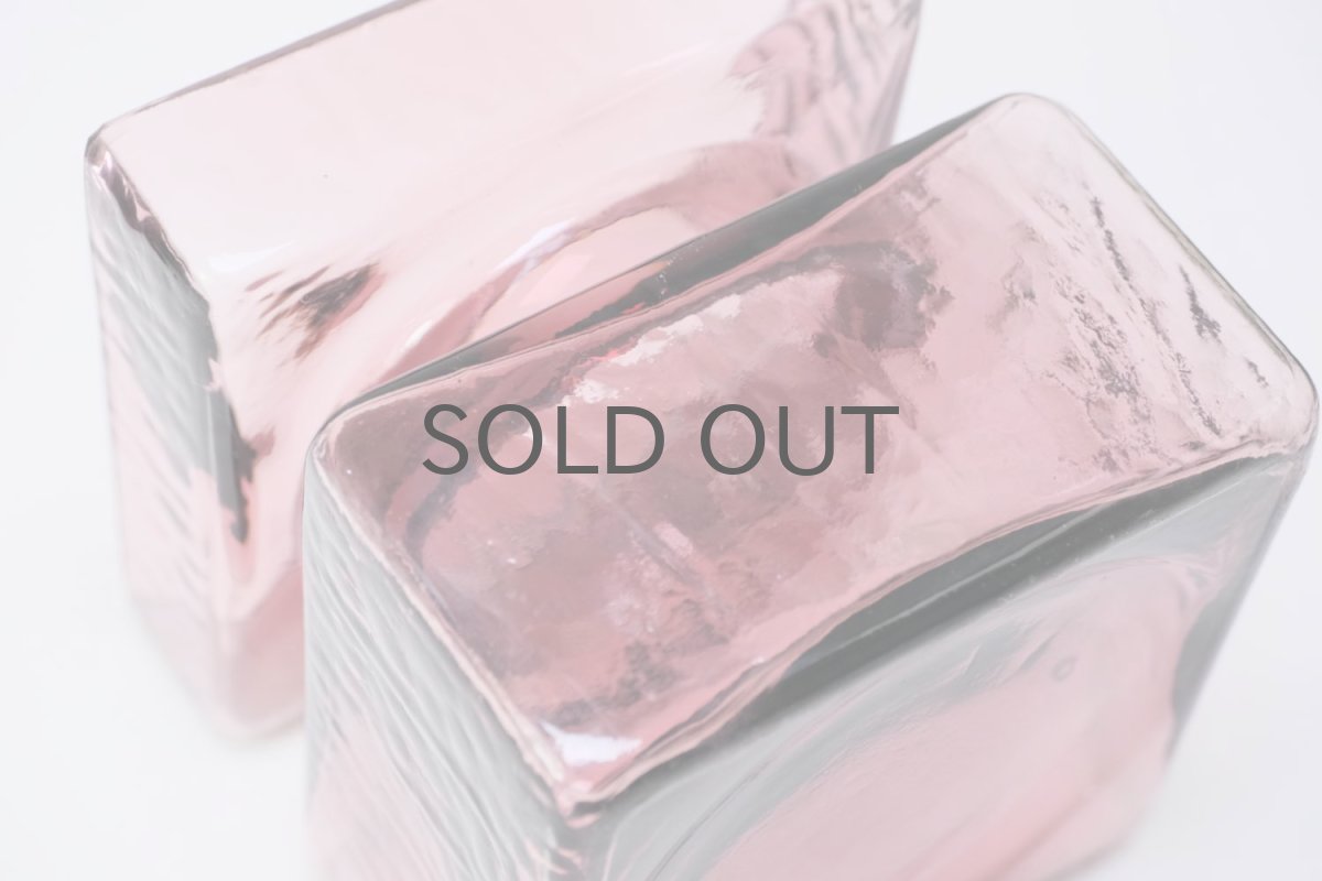 画像6: 北欧雑貨/Riihimaen Lasi/リーヒマエンラシ/Pala/パラシリーズ/花瓶/ワインレッド/XMサイズ (6)