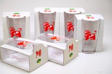 画像1: 北欧ビンテージキッチン雑貨/Arla/アーラ/ノベルティ/オリジナルボックス付きグラス/未使用品 (1)
