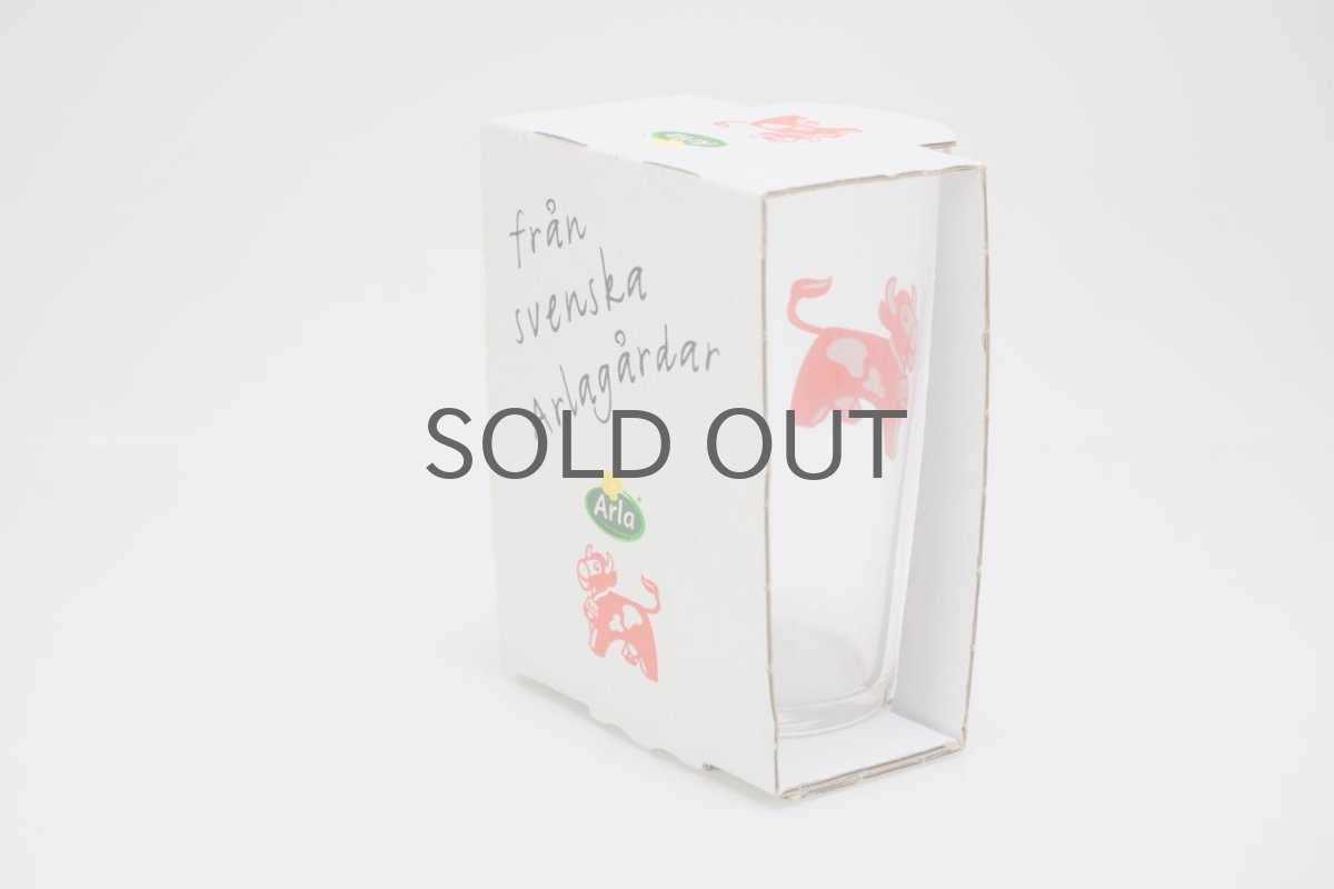 画像4: 北欧ビンテージキッチン雑貨/Arla/アーラ/ノベルティ/オリジナルボックス付きグラス/未使用品 (4)