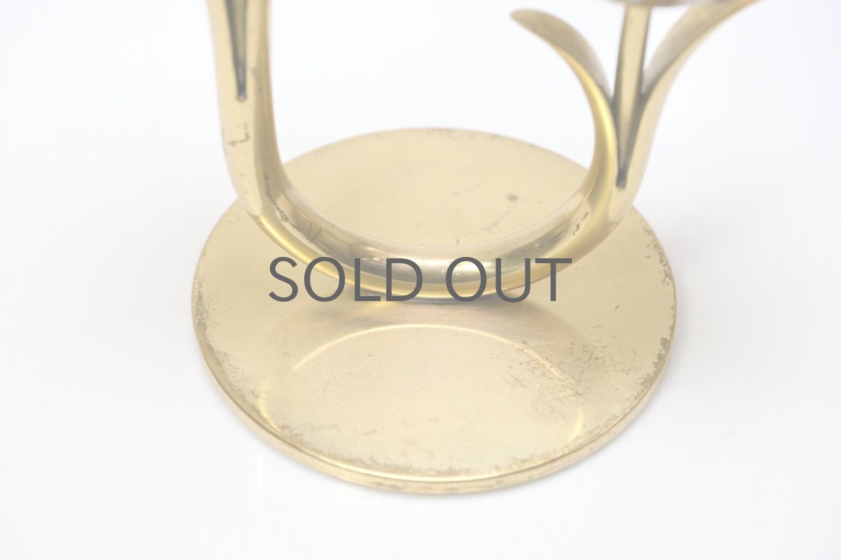 画像4: スウェーデン/Gunnar Ander/グンナー アンデル/キャンドルスタンド/パープル花2連/No.2 (4)