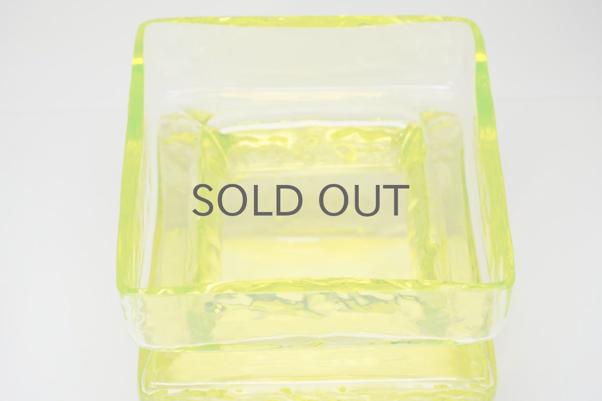 画像2: 北欧雑貨/RIIHIMÄKI lasi/リーヒマエンラシ/Palaシリーズ/花瓶/イエロー/XL特大サイズ (2)