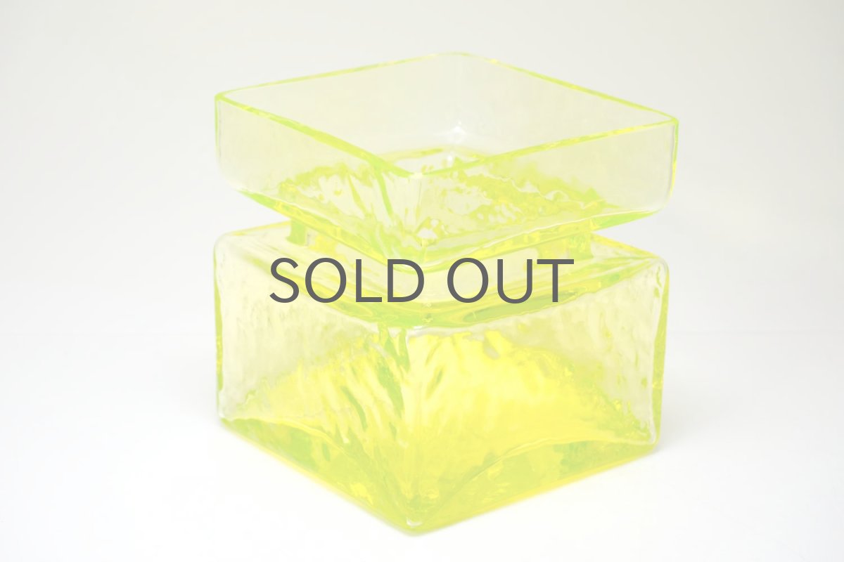 画像4: 北欧雑貨/RIIHIMÄKI lasi/リーヒマエンラシ/Palaシリーズ/花瓶/イエロー/XL特大サイズ (4)