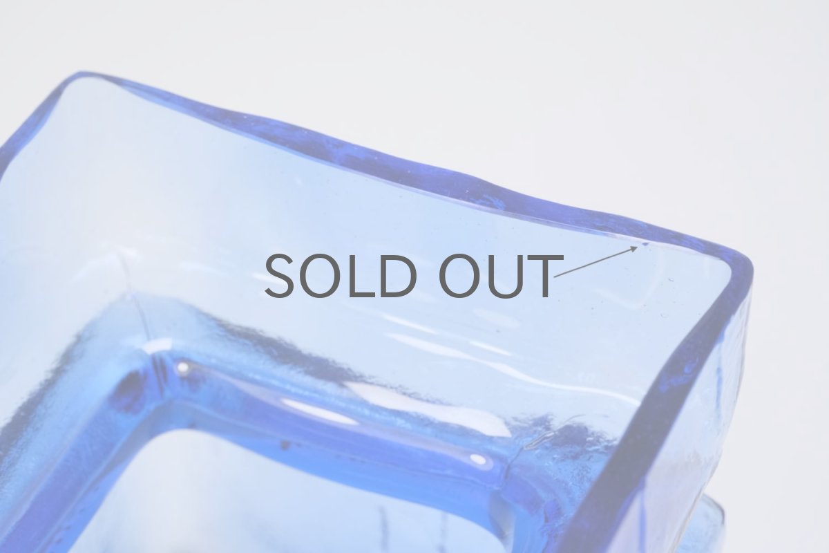 画像6: 北欧雑貨/Riihimaen Lasi/リーヒマエンラシ/Pala/パラシリーズ/花瓶/ブルー/Lサイズ/No.1 (6)